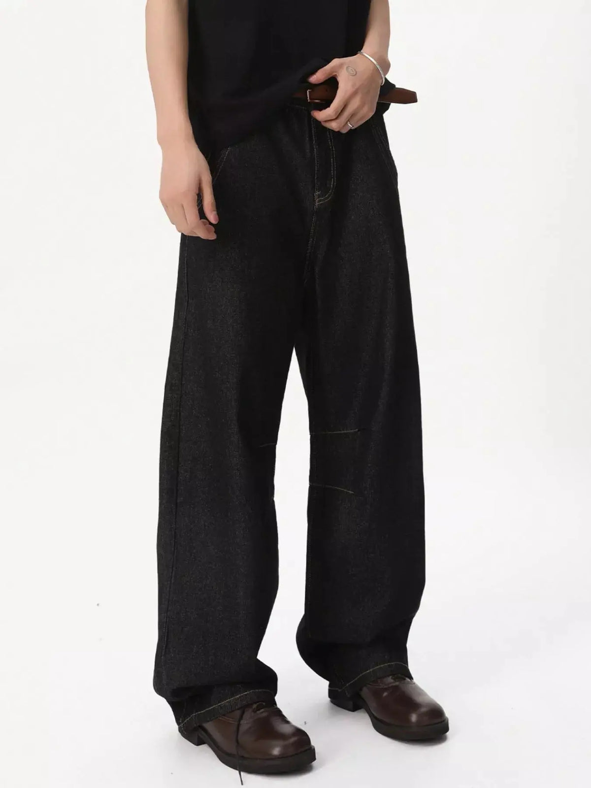 Men's Wide-Leg Jeans  COOLANDBAG