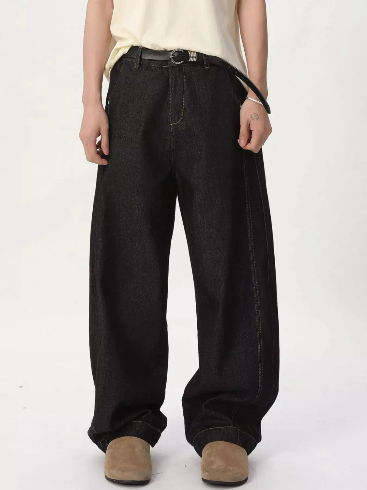 Men's Wide-Leg Jeans  COOLANDBAG
