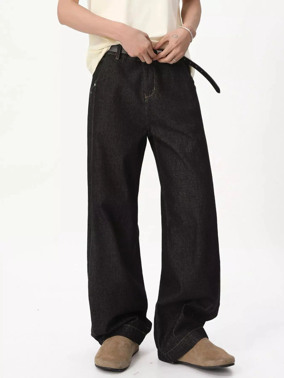 Men's Wide-Leg Jeans  COOLANDBAG