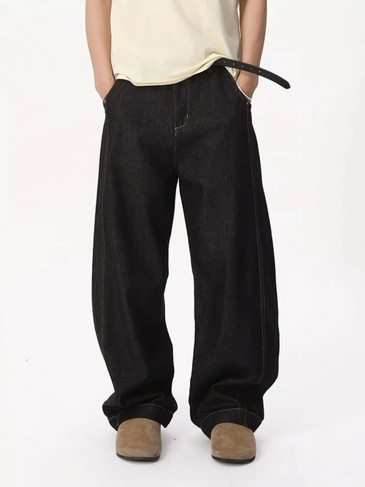 Men's Wide-Leg Jeans  COOLANDBAG