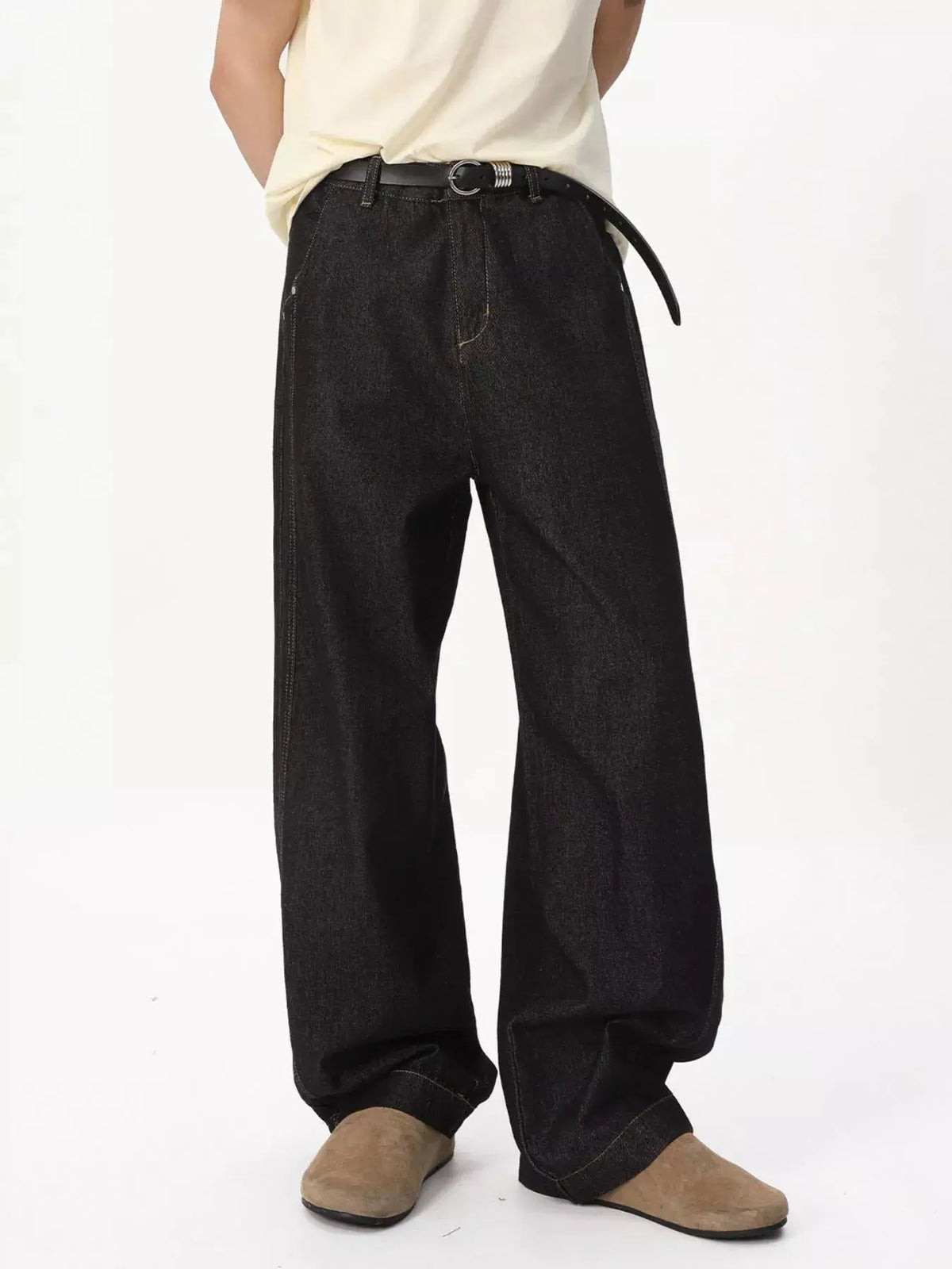 Men's Wide-Leg Jeans  COOLANDBAG