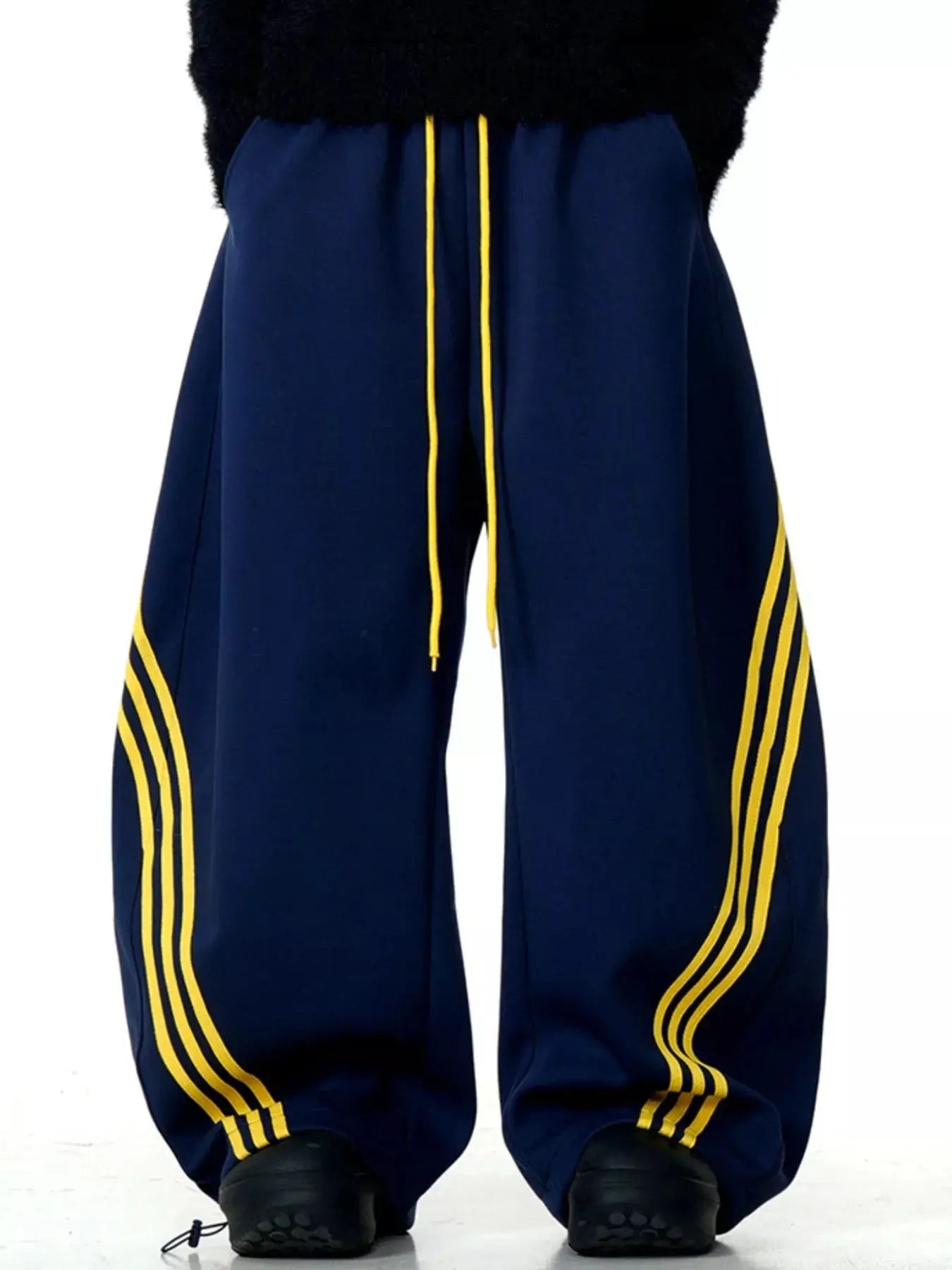 Men's Wide-Leg Striped Pants  COOLANDBAG