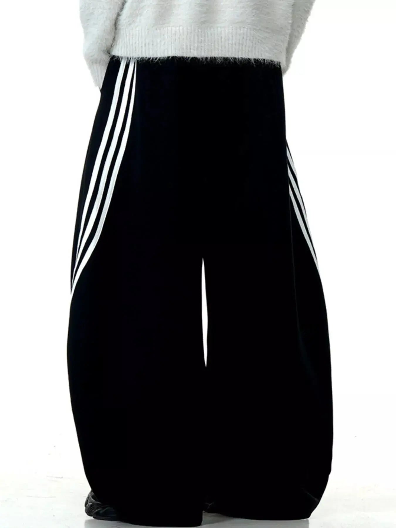 Men's Wide-Leg Striped Pants  COOLANDBAG