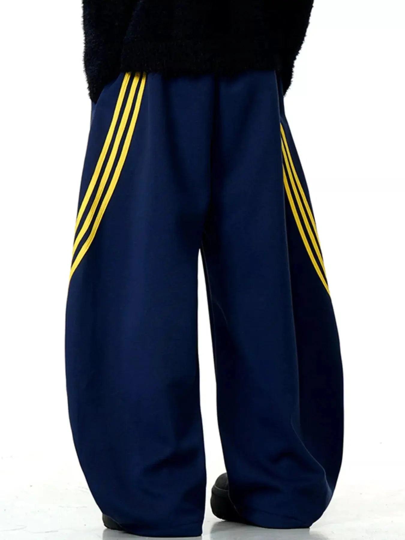 Men's Wide-Leg Striped Pants  COOLANDBAG