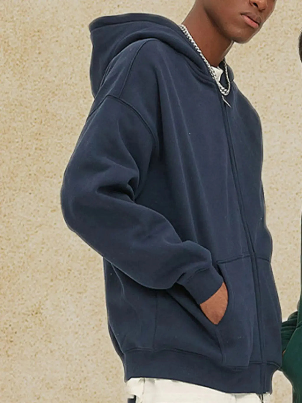 Men's Zip-Up Fleece Hoodie  COOLANDBAG