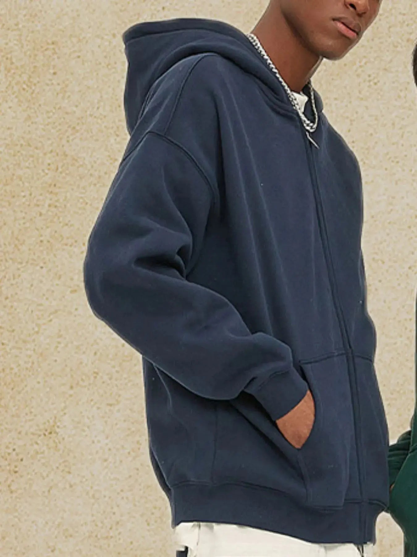 Men's Zip-Up Fleece Hoodie  COOLANDBAG