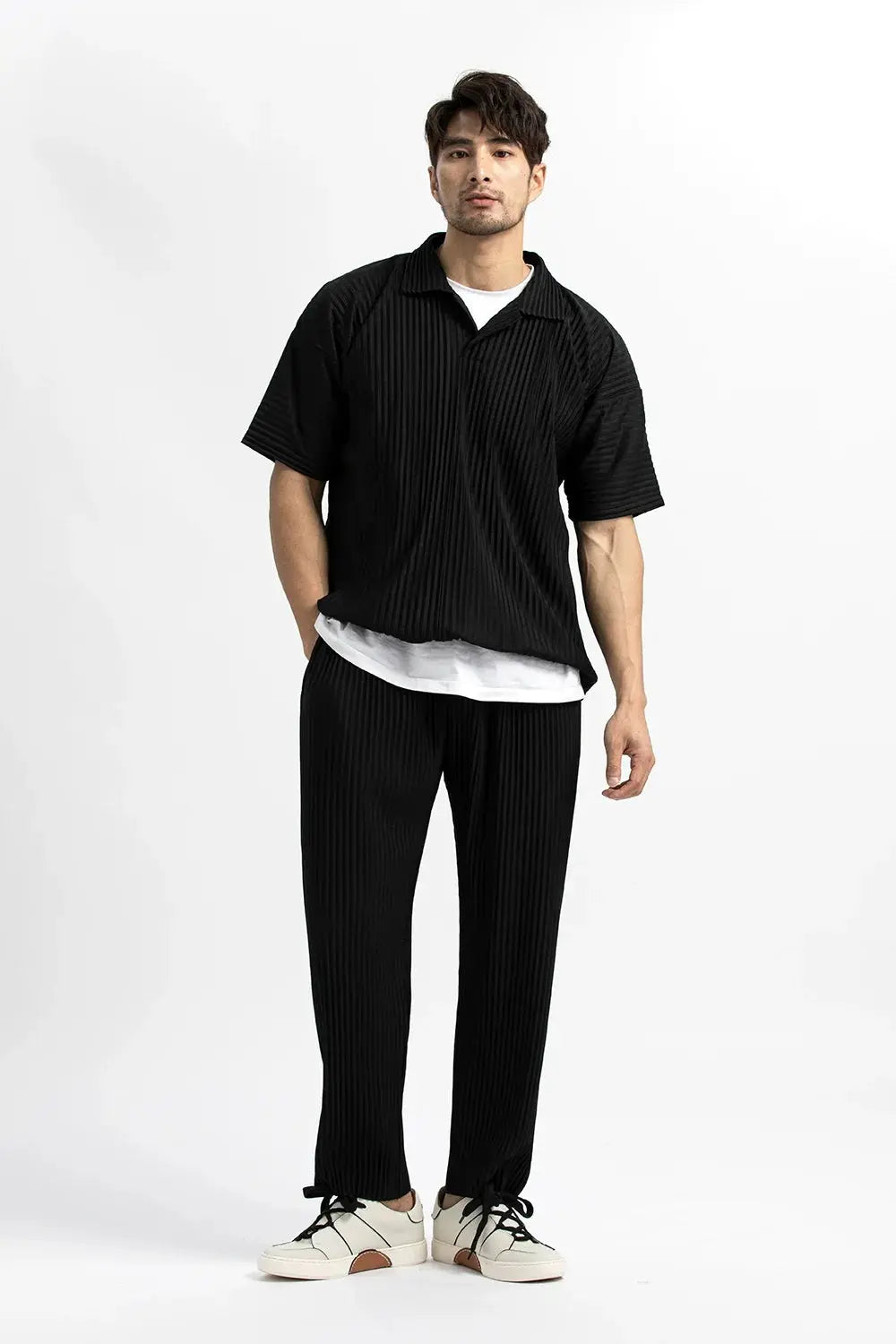 Miyake pantalons plissés pour hommes pantalons décontractés hommes japonais Streetwear hommes mode Style japonais pantalon Baggy pantalon sauvage  COOLANDBAG
