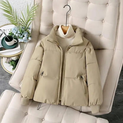 Mode étudiant chaud léger vestes 2025 hiver nouveau col montant court vers le bas coton rembourré veste femmes tendance Parkas  COOLANDBAG