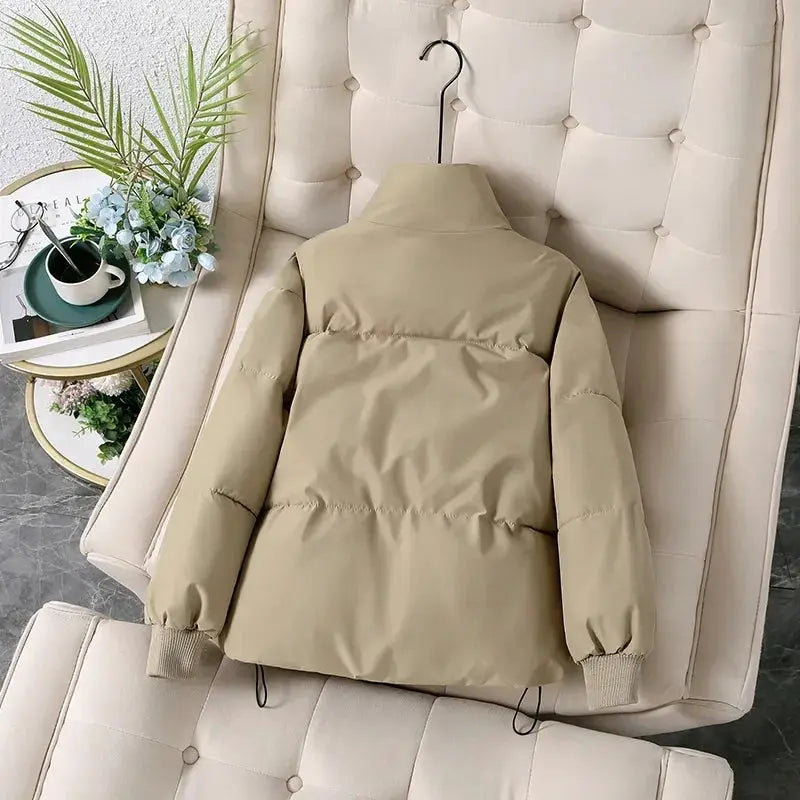 Mode étudiant chaud léger vestes 2025 hiver nouveau col montant court vers le bas coton rembourré veste femmes tendance Parkas  COOLANDBAG