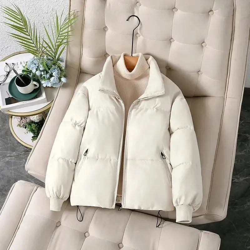 Mode étudiant chaud léger vestes 2025 hiver nouveau col montant court vers le bas coton rembourré veste femmes tendance Parkas  COOLANDBAG