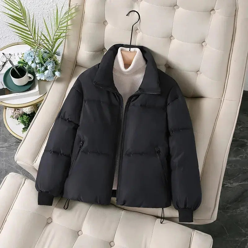 Mode étudiant chaud léger vestes 2025 hiver nouveau col montant court vers le bas coton rembourré veste femmes tendance Parkas  COOLANDBAG