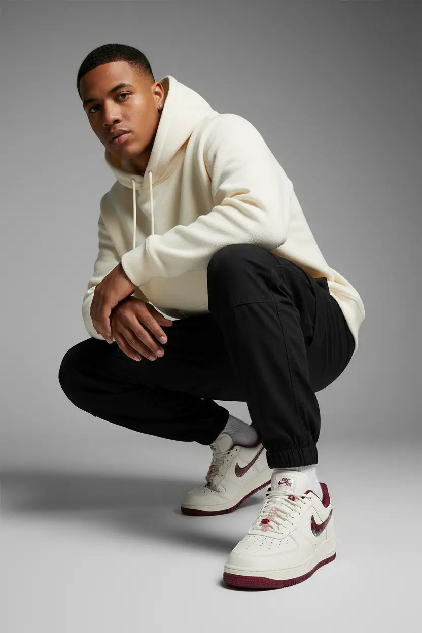 Nike Air Force 1 Low Valentine's Day - Blanc Bordeaux  COOLANDBAG