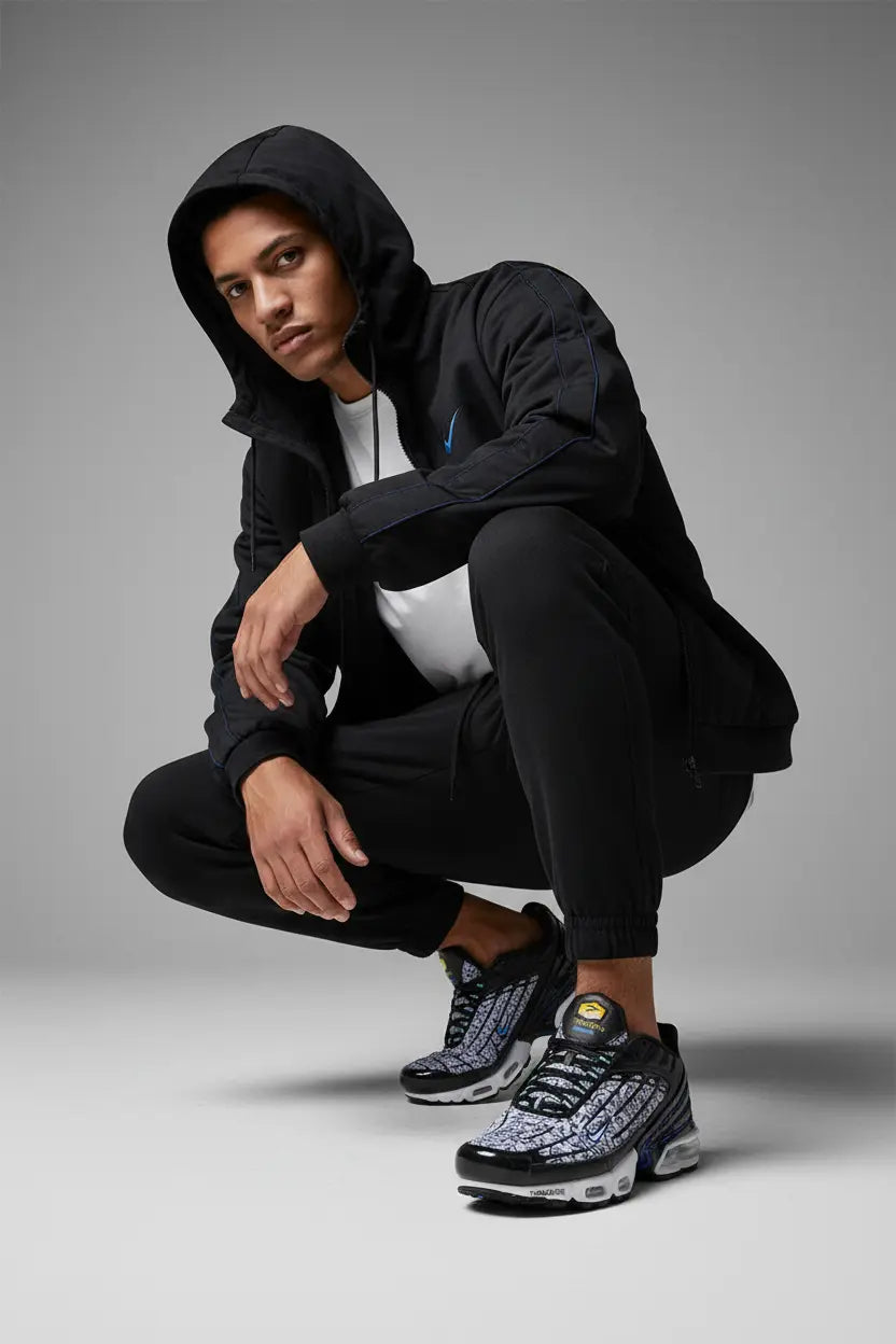 Mannequin homme accroupi - Noir