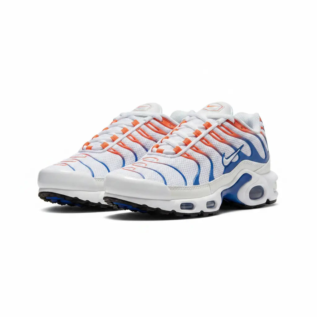 Nike TN Enfant Blanc Bleu Orange
