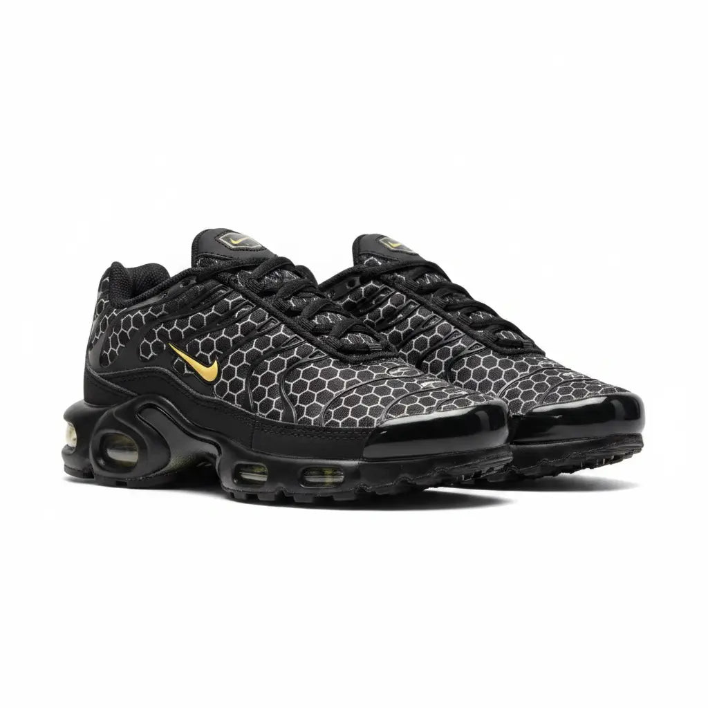 Nike TN Enfant Noir Or Hexagone
