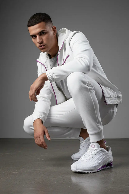 Nike Shox Blanche Violet  COOLANDBAG