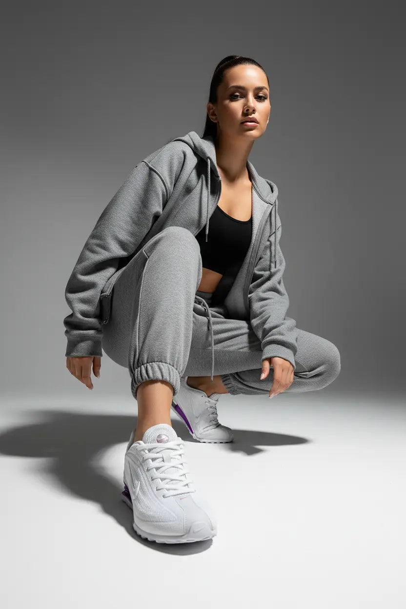 Nike Shox Blanche Violet  COOLANDBAG