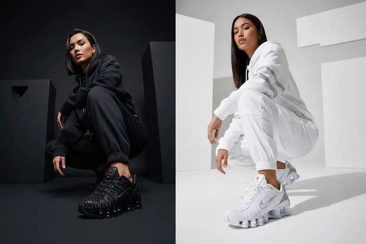 Duo Nike Shox - Noir et Blanc