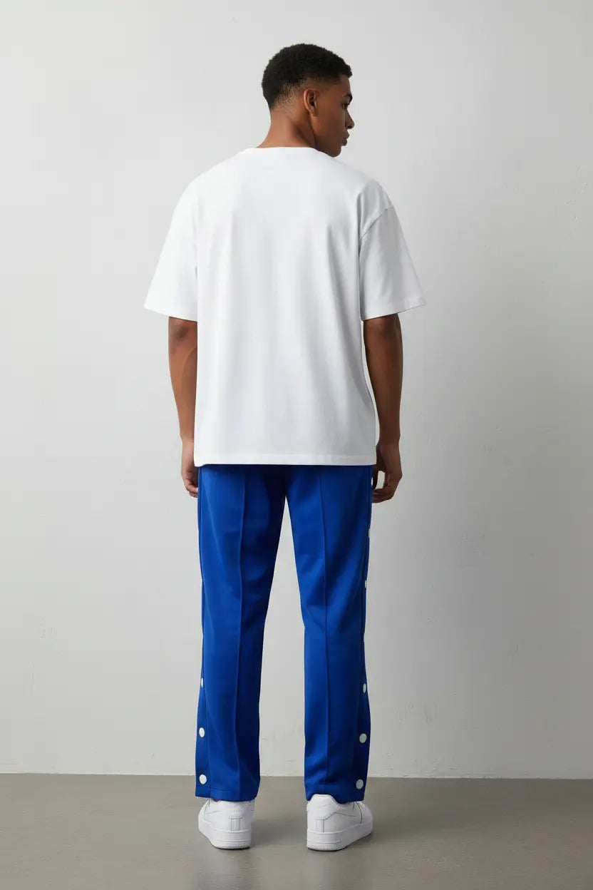 Pantalon de Jogging Grande Taille Loose Fit Boutons Pression  COOLANDBAG