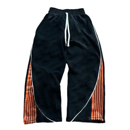 Pantalon de survêtement tendance Hip-hop européen et américain, unisexe, jambe droite, jambes larges, décontracté, polyvalent, sport  COOLANDBAG