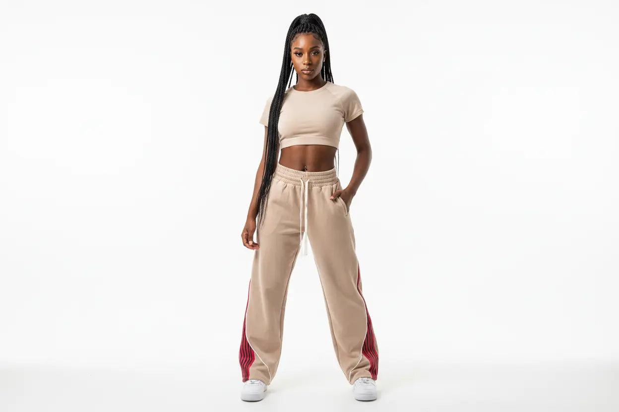 Pantalon de survêtement tendance Hip-hop européen et américain, unisexe, jambe droite, jambes larges, décontracté, polyvalent, sport  COOLANDBAG