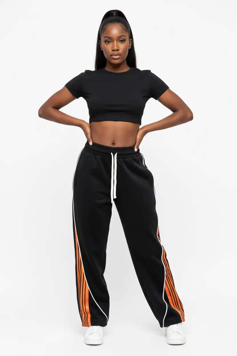 Pantalon de survêtement tendance Hip-hop européen et américain, unisexe, jambe droite, jambes larges, décontracté, polyvalent, sport  COOLANDBAG