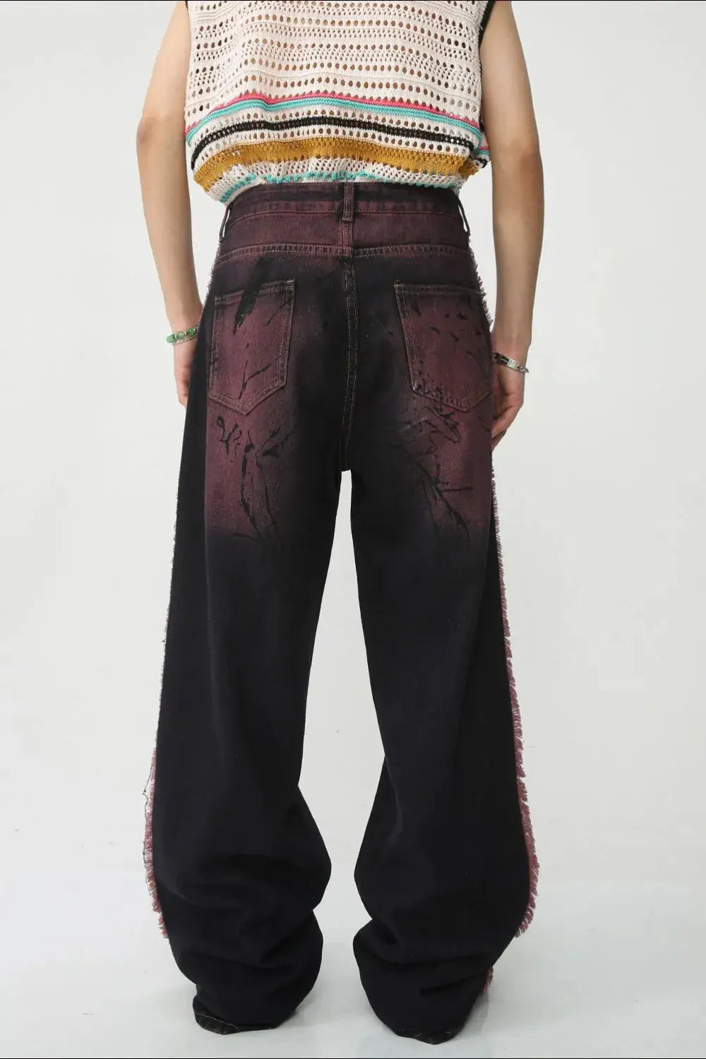 Raw Edge Mid Rise Men's Jeans  COOLANDBAG