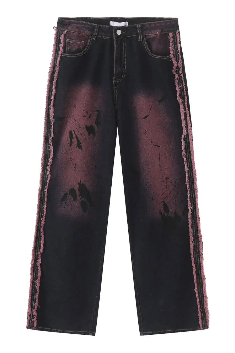 Raw Edge Mid Rise Men's Jeans  COOLANDBAG