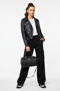 Sac Jordan Duffle Noir Monogramme Gaufré - Logo Jumpman Argent  COOLANDBAG