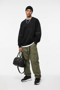Sac Jordan Duffle Noir Monogramme Texturé - Logo Jumpman Argent  COOLANDBAG