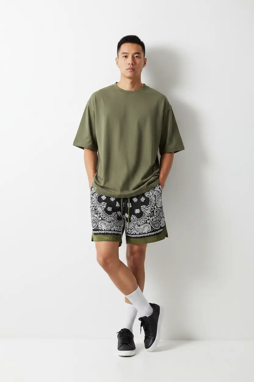Short Imprimé Cordon Poches  COOLANDBAG