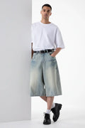 Short en Jean Grande Taille Wide Leg  COOLANDBAG