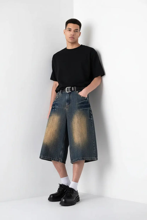 Short en Jean Grande Taille Wide Leg  COOLANDBAG