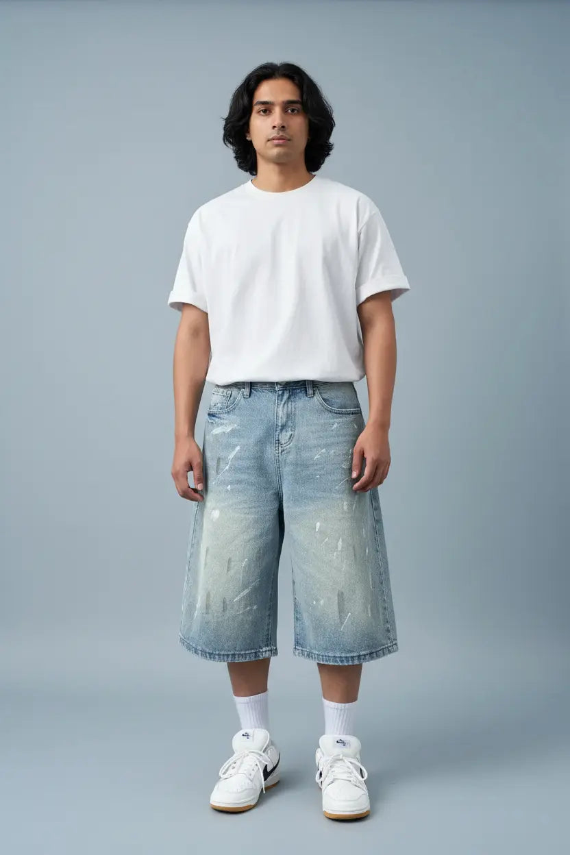 Short en Jean Wide-Leg  COOLANDBAG