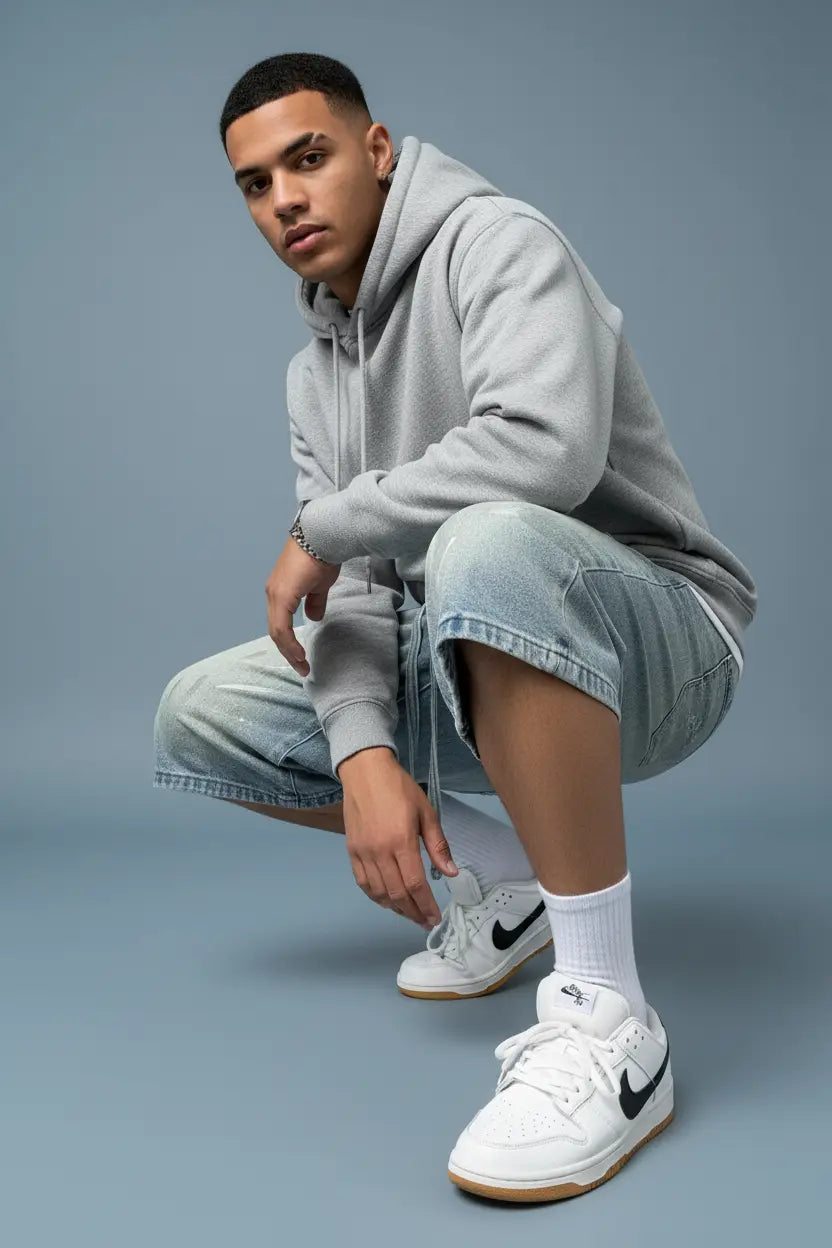 Short en Jean Wide-Leg  COOLANDBAG