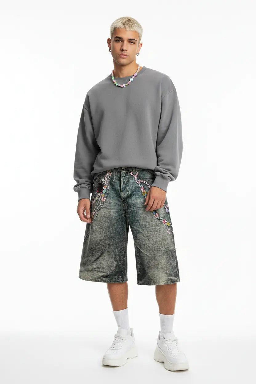 Short en Jean Wide Leg  COOLANDBAG