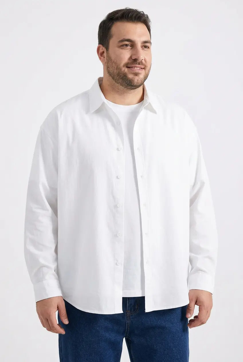 Surchemise Oversize Manches Longues Grande Taille Homme  COOLANDBAG