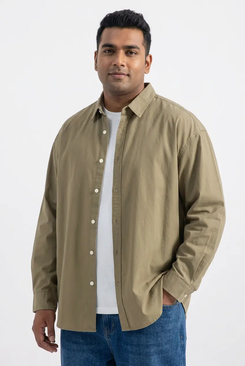 Surchemise Oversize Manches Longues Grande Taille Homme  COOLANDBAG