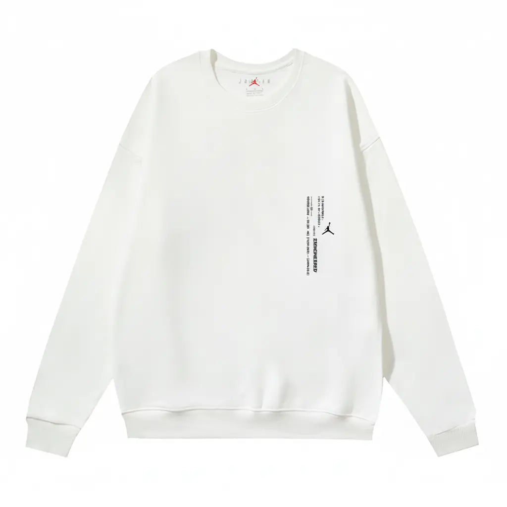 Sweatshirt Jordan 23Engineered Blanc fond blanc studio