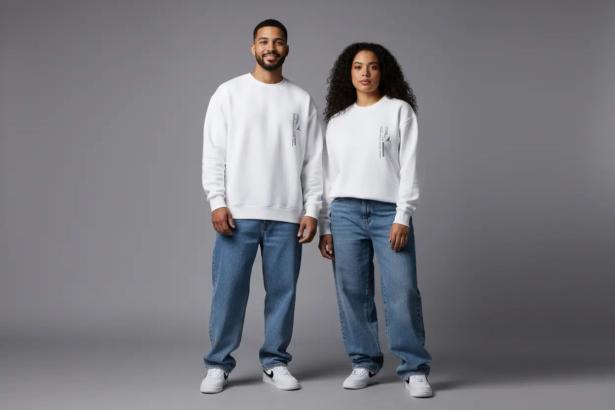 Sweatshirt Jordan 23Engineered Blanc - Duo homme femme face