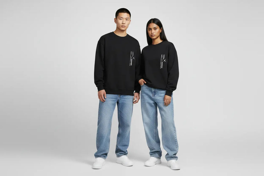 Sweatshirt Jordan 23Engineered Noir - Duo homme femme face
