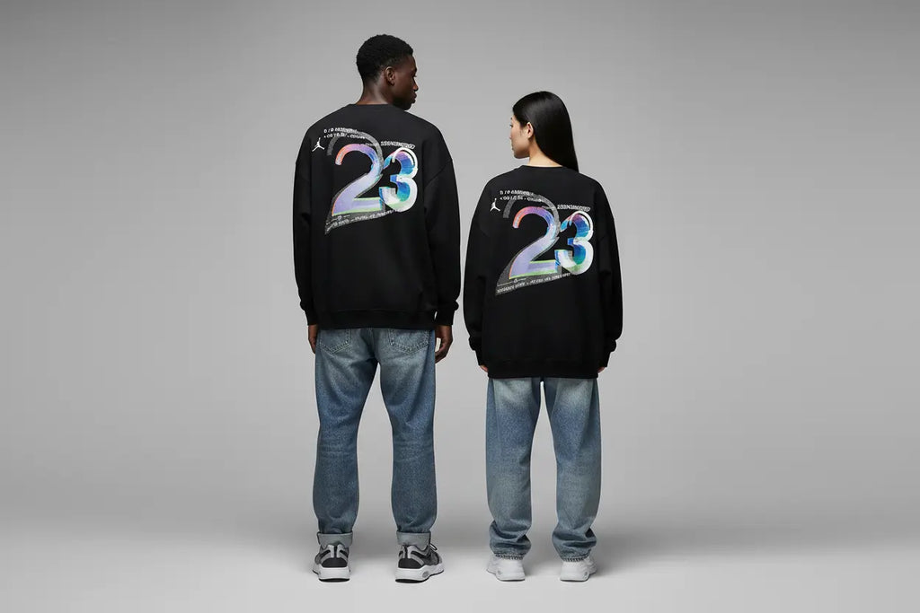 Sweatshirt Jordan 23Engineered Noir - Duo homme femme dos