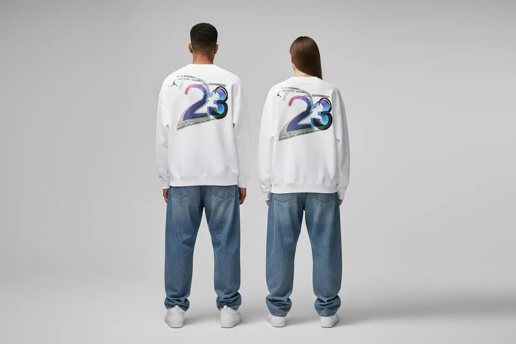 Sweatshirt Jordan 23Engineered Blanc - Duo homme femme dos