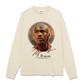 Sweatshirt Michael Jordan #23 Blanc crème manches longues streetwear