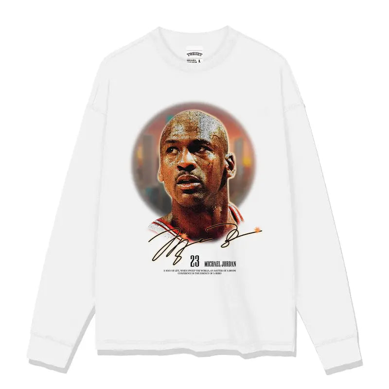 Sweatshirt Michael Jordan #23 Noir manches longues streetwear