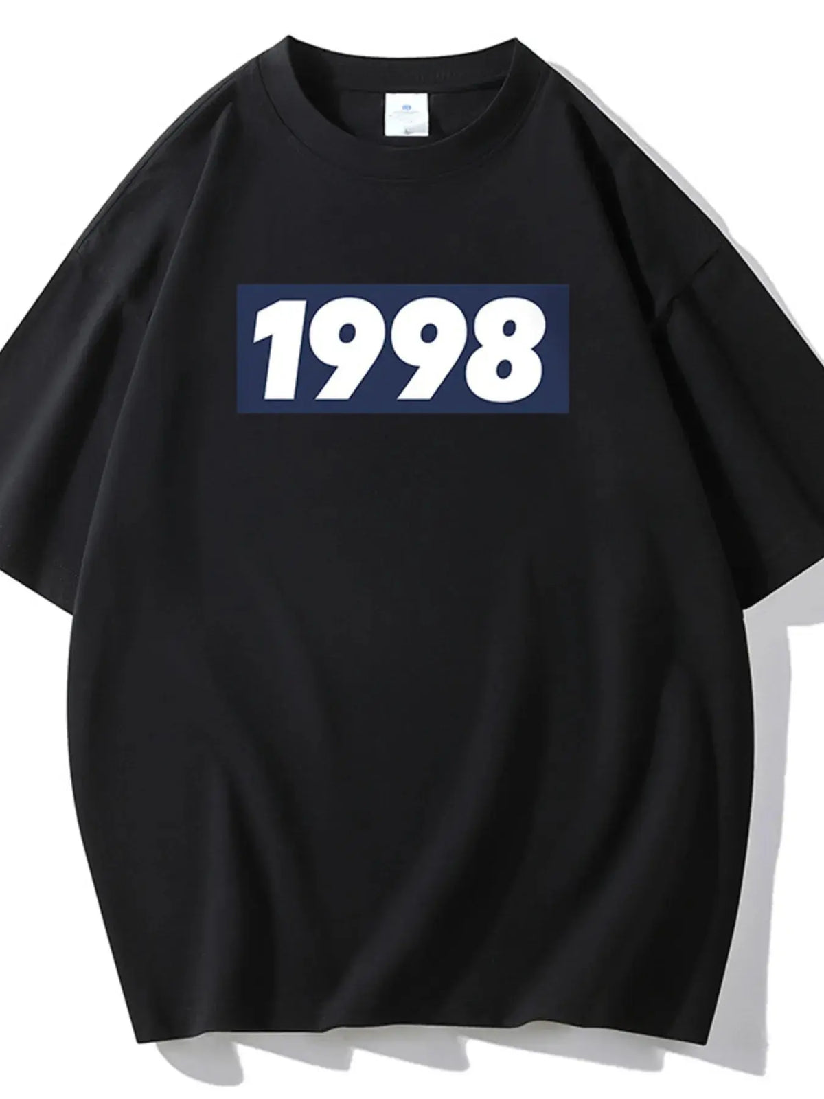 T-Shirt Col Rond Graphique « 1998 » Grande Taille Homme  COOLANDBAG