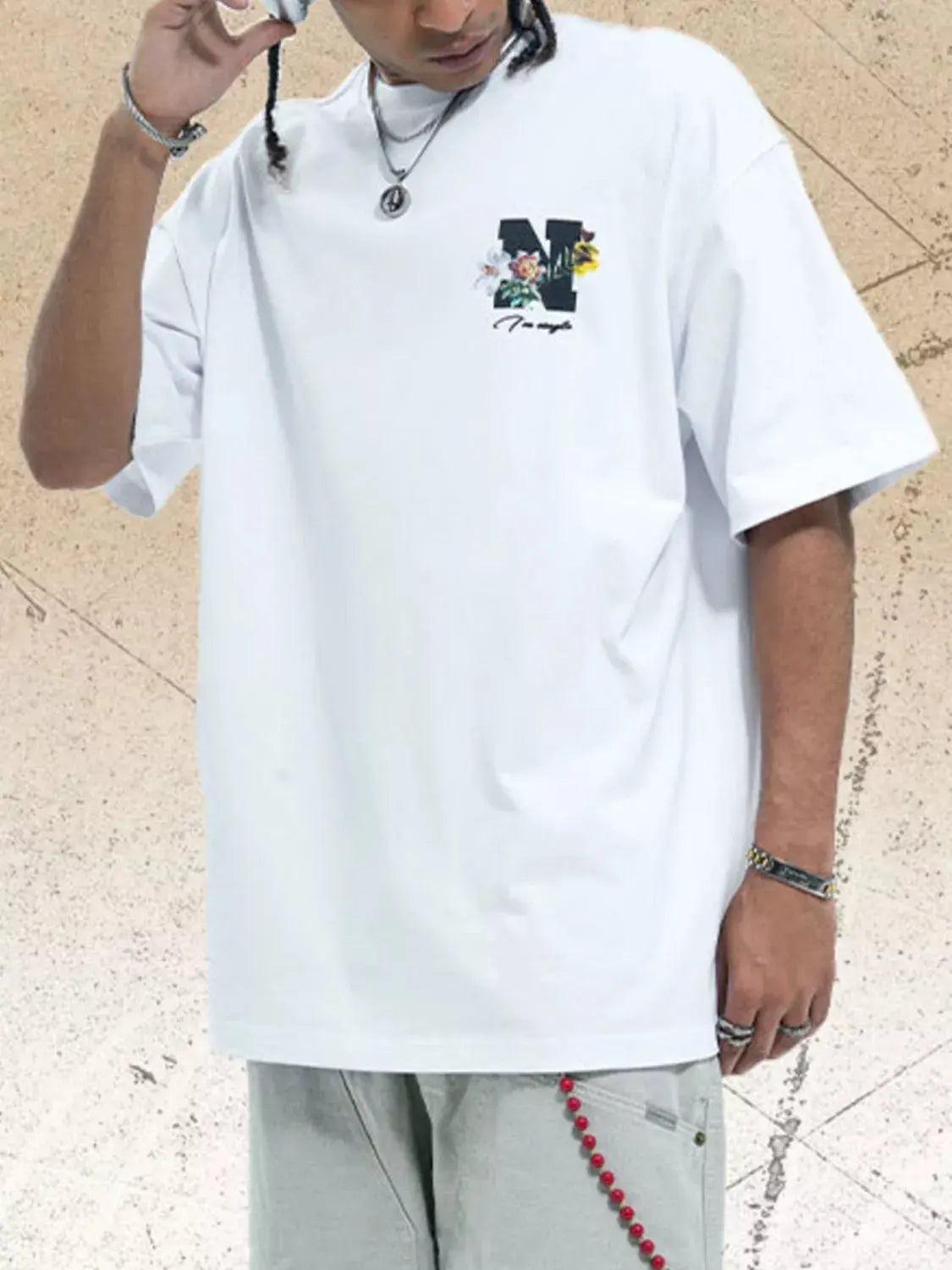 T-Shirt Col Rond Manches Courtes Homme  COOLANDBAG