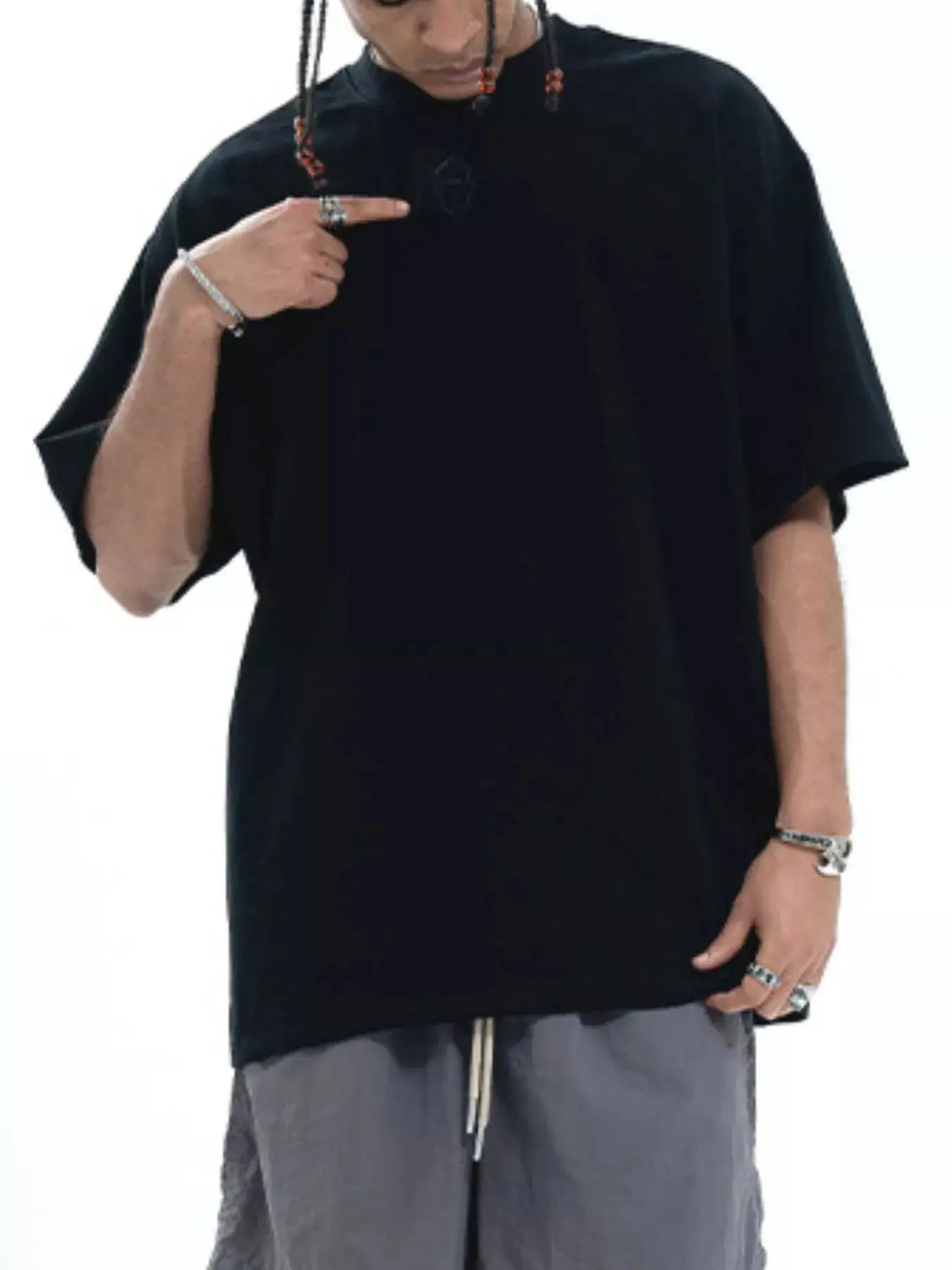 T-Shirt Col Rond Manches Mi-Longues Homme  COOLANDBAG
