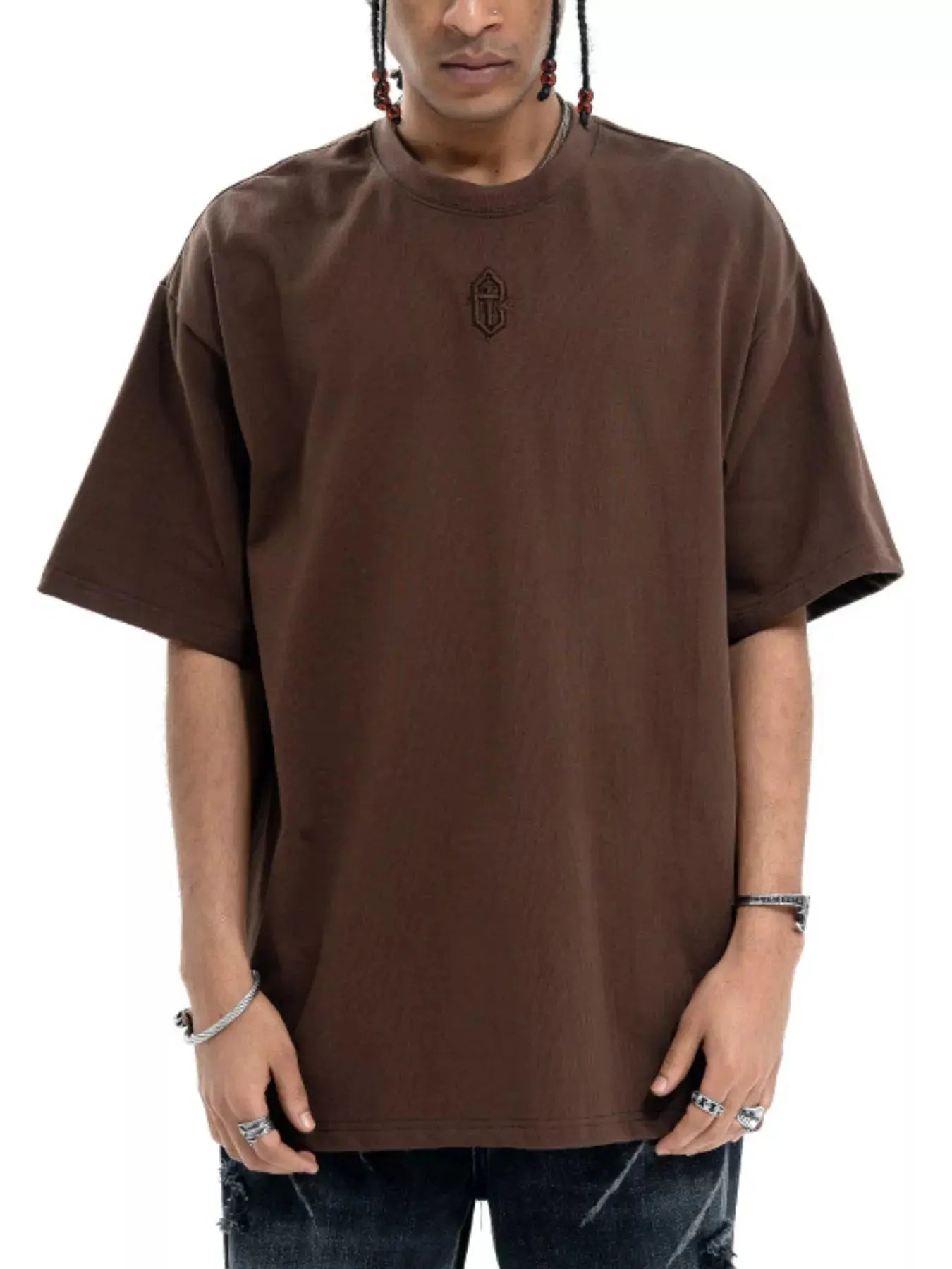 T-Shirt Col Rond Manches Mi-Longues Homme  COOLANDBAG