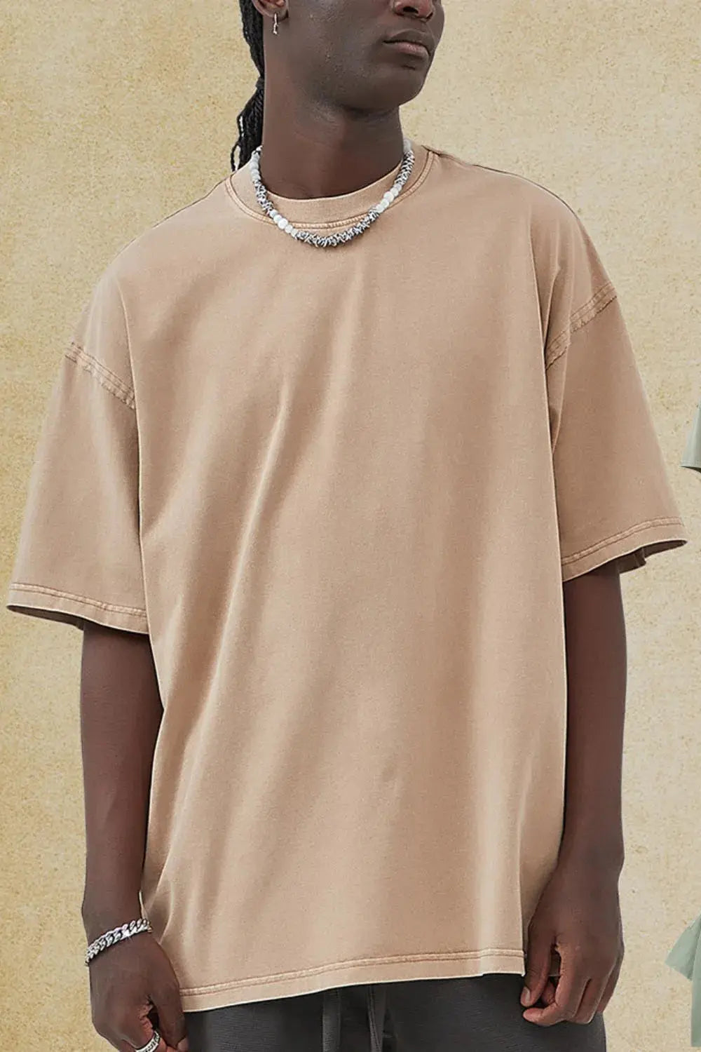 T-Shirt Col Rond Manches Mi-Longues Homme  COOLANDBAG